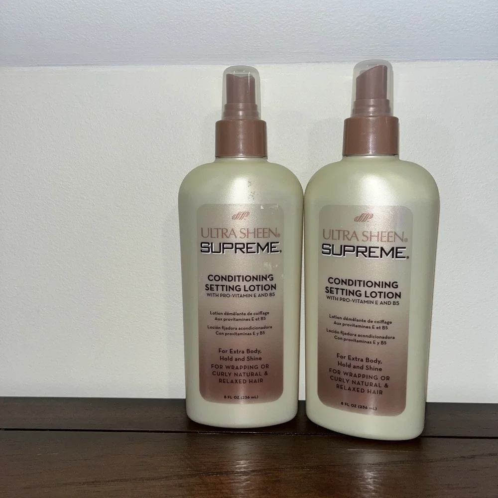 2X Ultra Sheen Supreme Conditioning‎ Setting Lotion 8 Oz HTF RARE